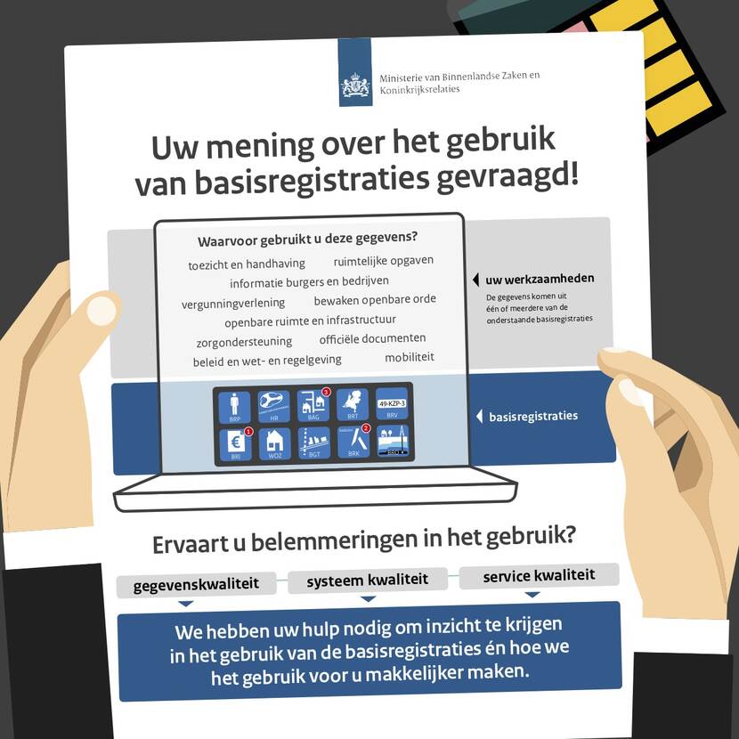 Uw mening over het gebruik van basisregistraties gevraagd!