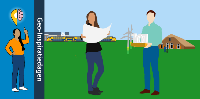 Illustratie geo inspiratiedag gebruik