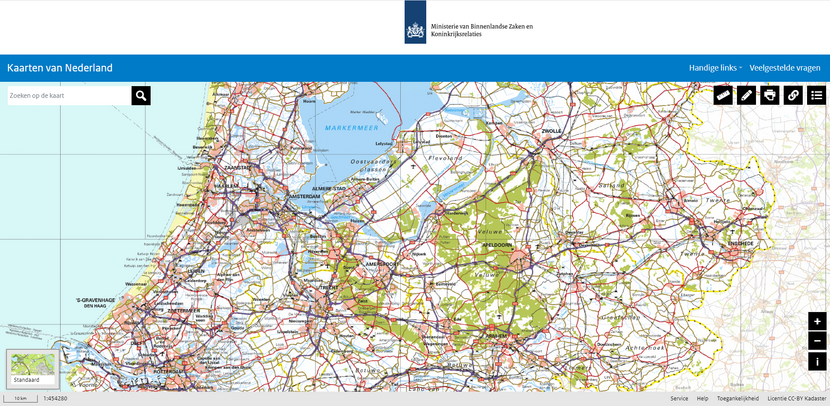 Instituut stel je voor hartstochtelijk Kaartviewer Kaarten van Nederland gelanceerd | Nieuwsbericht |  Geobasisregistraties